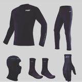 Kit Segunda Pele Completo ( Blusa + Calça + Balaclava + Luva + Meia ) - X11