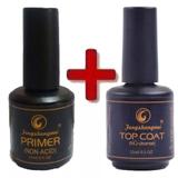 Kit Selante Top Coat Fengshangmei + Primer S/ Acido Unhas - Xd