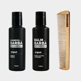 Kit Shampoo + Balm + Pente Duplo USEBARBA