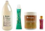 Kit Shampoo Creme Impacto Máscara Reparador Pontas Midori