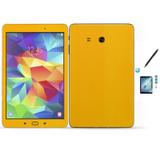 Kit Skin Adesivo Protetor Galaxy Tab E - T560/T561 / Caneta Touch + Pel Vidro (Amarelo) - Skin t18