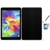 Kit Skin Adesivo Protetor Galaxy Tab E - T560/T561 / Caneta Touch + Pel Vidro (Couro) - Skin t18