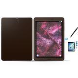 Kit Skin Adesivo Protetor Galaxy Tab S3 - T820/T825 / Caneta Touch + Pel Vidro (Marrom) - Skin t18