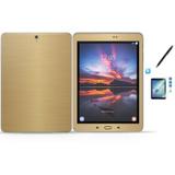 Kit Skin Galaxy Tab S3 - T820/T825 / + Pel Vidro (Dourado) - Bd cases