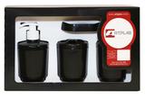 Kit sobrepor 4 peças preto - Artplas