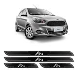Kit Soleira Da Porta Diamante Ka Novo Hatch Sedan Resinada - Sportinox