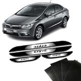 Kit Soleira Da Porta New Civic 2006 a 2012 Com Black Over - Sportinox