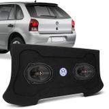 Kit Som Alto Falante 6x9 Polegadas 100W RMS Tampão Porta Malas VW Gol G4 2006 a 2013 Grafite - Prime