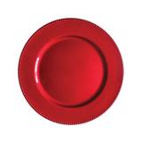 Kit Sousplat Bubbles Vermelho 33 cm 6 unidades Class Home