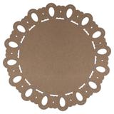 Kit Sousplat em MDF Cru Mdecore Geométrico 32x32cm