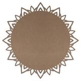 Kit Sousplat em MDF Cru Mdecore Geométrico 32x32cm