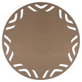 Kit Sousplat em MDF Cru Mdecore Geométrico 32x32cm