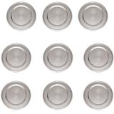 Kit Sousplat Prato de Aço Inox 30,5cm Suplá Mesa Posta 10Un - Monaliza