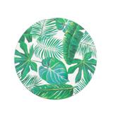 Kit Sousplat Redondo Estampado com Folhas 4 peças - Mix house