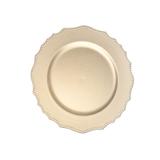 Kit Sousplat Wave Champagne 33 cm 6 unidades Class Home