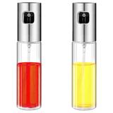 Kit Spray Pulverizador para Azeite e vinagre em Inox e Vidro - Facibom