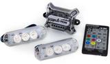 Kit Strobo AJK RGB 7 Cpres IR Control (1 Central + 1 Controle + 2 Strobos RGB)