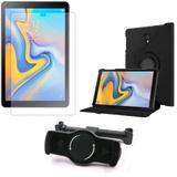 Kit Suporte Tablet Carro Galaxy Tab A 10.5' T590/T595 + Película Vidro +Capa Giratória - Armyshield