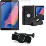 Kit Suporte Tablet Carro Galaxy Tab A S Pen 8.0' P205/P200 + Película Vidro +Capa Girat - Armyshield