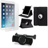 Kit Suporte Tablet Carro iPad Air 2 + Película Vidro +Capa Giratória - Armyshield