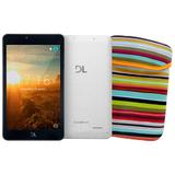 Kit Tablet DL Invent Now, Tela de 7, 8GB, Câmera, Android 5.1, Quad Core 1.2 Ghz + Capa listrada