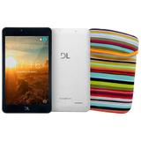 Kit Tablet DL Invent Now, Tela de 7, 8GB, Câmera, Android 5.1, Quad Core 1.2 Ghz + Capa listrada