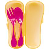 Kit Talher Baby com Case Rosa - Buba
