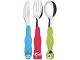 Kit Talher Infantil Tramontina Monsterkids - 23799/196 3 Peças