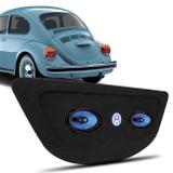 Kit Tampão Porta Malas Fusca 59 a 96 Carpete Grafite Bagagito + Par Alto Falante Triaxial Shutt 6x9