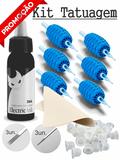 Kit Tatuagem Iniciante Bico Agulha Tinta Pele Artificial 04 - Electric