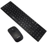 Kit Teclado + Mouse Sem Fio Wireless Usb Exbom BK-S1000 com Capa de Silicone