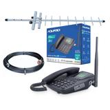 Kit telefone celular rural de mesa 3g aquario ca-40s3g - Aquário
