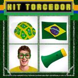 Kit Torcedor Básico Homem 4 itens Brasil Modelo 1 - Festabox