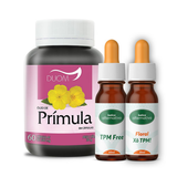 Kit TPM Homeopático + Floral de Bach + 60 Cápsulas de Óleo de Prímula 500mg - Botica alternativa