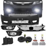 Kit Transformação New Civic 2009 a 2011 com Par Super LED 3D Headlight H11 6000K 9000LM Efeito Xênon - Kit prime