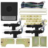 Kit Trava Elétrica Fox 03 a 09 4 Portas Dupla Serventia + Jogo Suportes Aço - Tech one - luferma