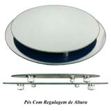 Kit Travessa Redonda Espelhada Boleira Doces e Festa 35 e 40 cm - VEG
