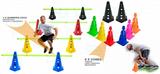 Kit Treinamento Funcional Cone Furado 8 Peças + 4 Barreiras - Ana bely