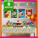 Kit Turma da Mônica 08 Pessoas Econômico - Festabox
