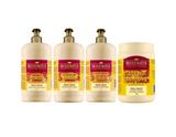 Kit Tutano e Ceramidas SH + Cond. + Creme Sil. 1Litro + Másc. 1 KG - Bio extratus