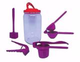 Kit Utensílios Cozinha Colors Rosa