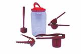Kit Utensílios Cozinha Colors Vermelho