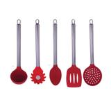 Kit Utensílios de Inox c/ Silicone 5 peças Class Home