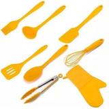 Kit Utensílios de Silicone Amarelo 8 peças luxo - Weck
