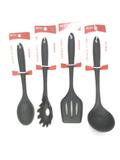 Kit Utensílios de Silicone Preto 4 Peças - Mega gift