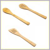 Kit Utensilios em Bambu 3pcs 30cm Nativus
