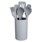 Kit Utensílios Euro Home 7 Peças Silicone Cinza