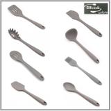 Kit Utensílios Silicone 8pcs Cinza 28cm Silicook