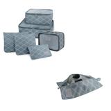 Kit Viagem Paris 7 Pçs Organizador de malas + Porta sapato Jacki Design