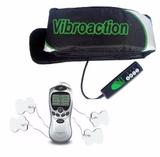 Kit Vibroaction Cinta Vibratória + Aparelho Fisioterapia 4 Eletrodos